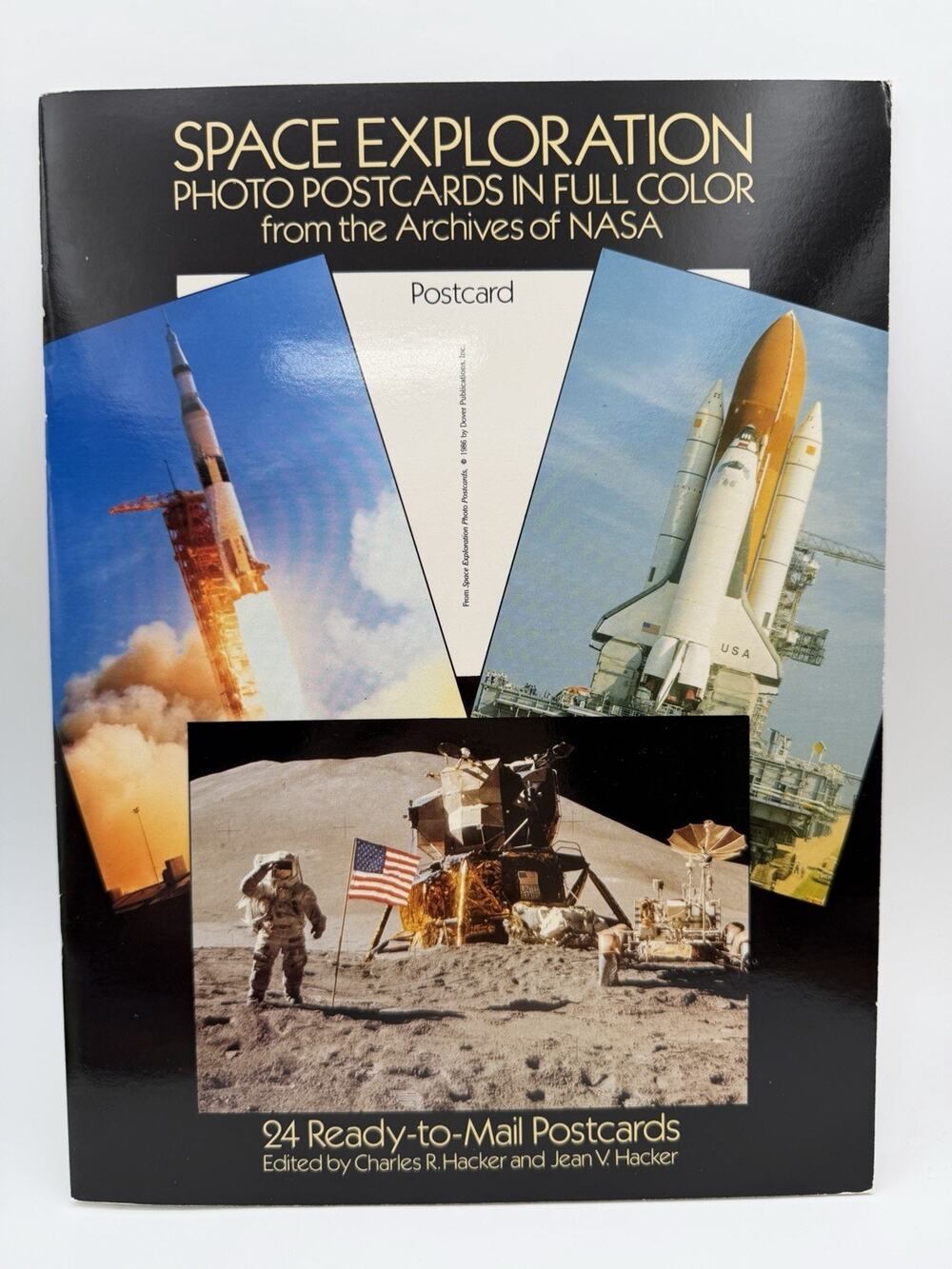 Space Exploration Photo Postcard Book 1986 24 Cards Complete Full Color